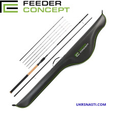 Удилище фидерное Feeder Concept Silver Water с чехлом EVA 100 длина 3,9м тест до 100гр